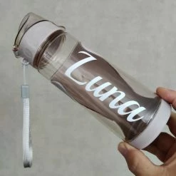 Afecto® Waterfles Met Naam | Drinkfles | 570ml | Drinkfles | BPA Vrij| Kleur Roze | Voorzien Van Je Eigen Naam