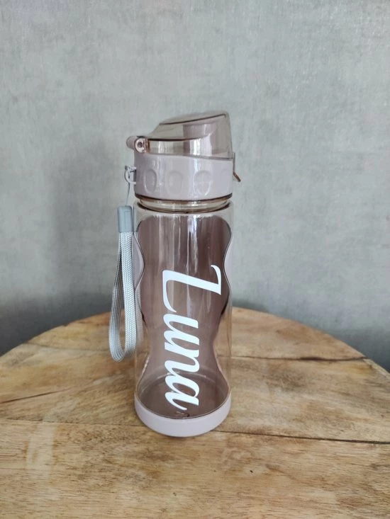 Afecto® Waterfles Met Naam | Drinkfles | 570ml | Drinkfles | BPA Vrij| Kleur Roze | Voorzien Van Je Eigen Naam 4 Afecto® Waterfles Met Naam | Drinkfles | 570ml | Drinkfles | BPA Vrij| Kleur Roze | Voorzien Van Je Eigen Naam - Afbeelding 2