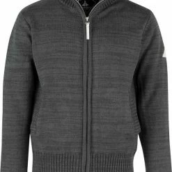 BJØRNSON Eric Gebreid Wintervest Heren - Winddicht Gevoerd - Maat XL - Zwart