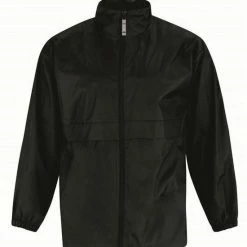 Bc Windjas/regenjas Voor Heren Zwart Maat 2XL