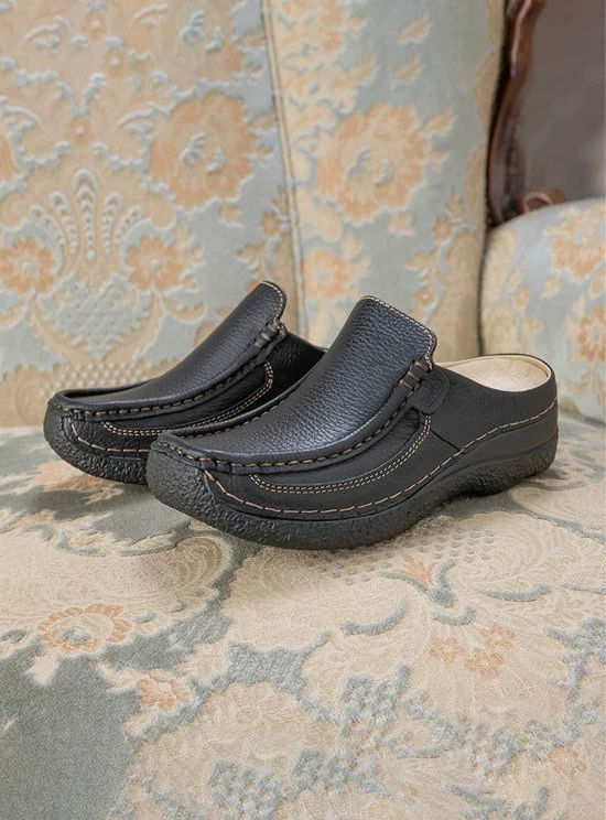 Wolky Comfortschoenen Roll Slide Zwart Leer 34 Wolky Comfortschoenen Roll Slide Zwart Leer - Afbeelding 32