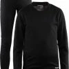 Craft Baselayer Set Thermoset Kinderen - Black - Maat 110 -Isoproducts Gecertificeerd winkel 550x749