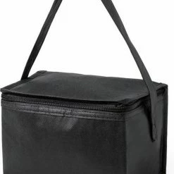 Merkloos Kleine Mini Koeltas Zwart Voor 6 Blikjes Inclusief 2 Koelelementen - Compacte Koelboxen/koeltassen En Elementen -Isoproducts Gecertificeerd winkel 550x752 1