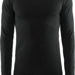 Craft Active Comfort Roundneck Ls Sportshirt Heren - Black Melange -Isoproducts Gecertificeerd winkel 550x774 2