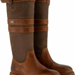 Travelin' Lindau Dames - Leren Outdoorlaars - Waterdicht En Ademend - Laarzen Bruin Leer - Maat 42