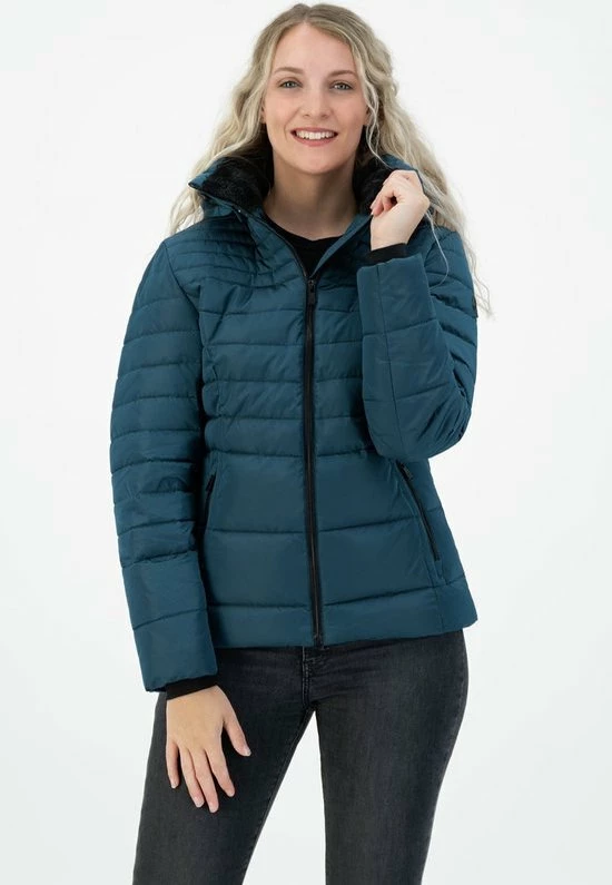 Kjelvik Dames Winterjas - Dames Winterjas Padded - Florine - Blue - Maat 38 4 Kjelvik Dames Winterjas - Dames Winterjas Padded - Florine - Blue - Maat 38 - Afbeelding 2