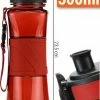 Drinkfles Herbruikbare Waterfles | 500 Ml Rood | Vaatwasserbestendig Drinkbus Bidon | King Mungo KMDF001 -Isoproducts Gecertificeerd winkel 550x812 1