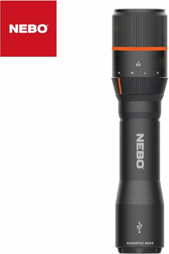 NEBO DAVINCI 1000 - Oplaadbare Zaklamp - 1000 Lumen - Zwart 5 NEBO DAVINCI 1000 - Oplaadbare Zaklamp - 1000 Lumen - Zwart - Afbeelding 3